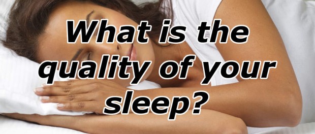 Woman sleeping and a question: What is the quality of your sleep?