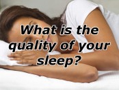 Woman sleeping and a question: What is the quality of your sleep?