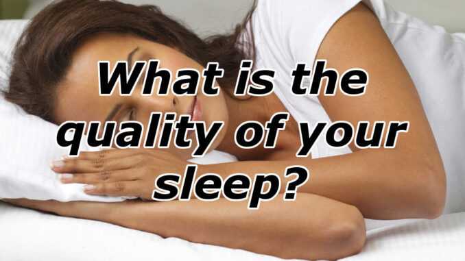 Woman sleeping and a question: What is the quality of your sleep?